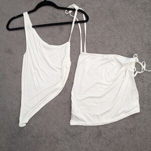 Edikted White Skirt Set